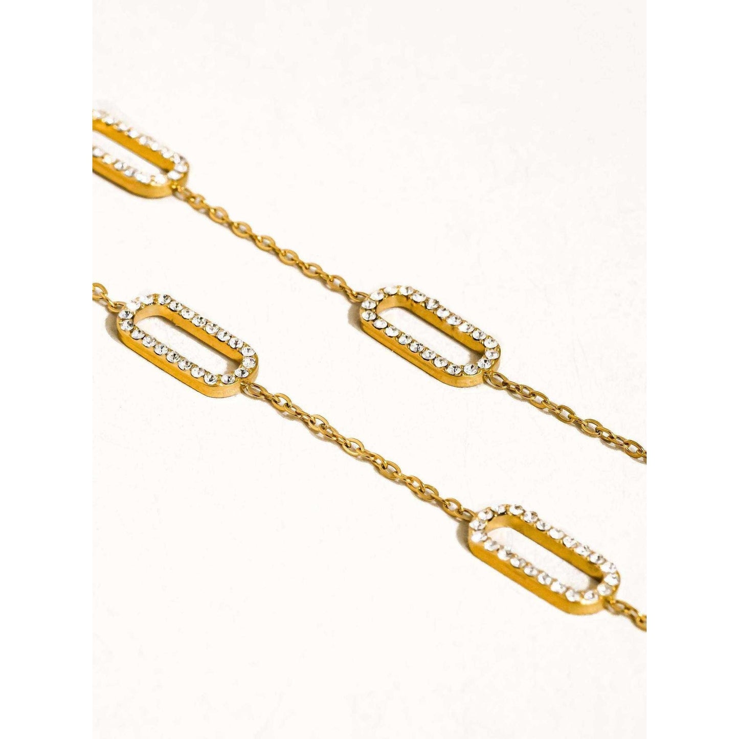 
                  
                    Burnisse 18K Gold Non - Tarnish Dainty Geometric Chain Necklace - Curated Home Decor
                  
                