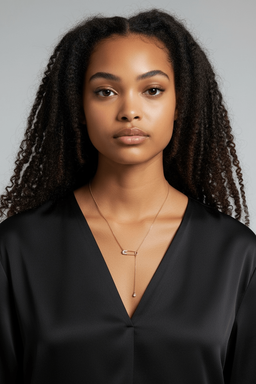 
                  
                    18k Gold Filled Safety Pin Necklace - Curated Home Decor
                  
                