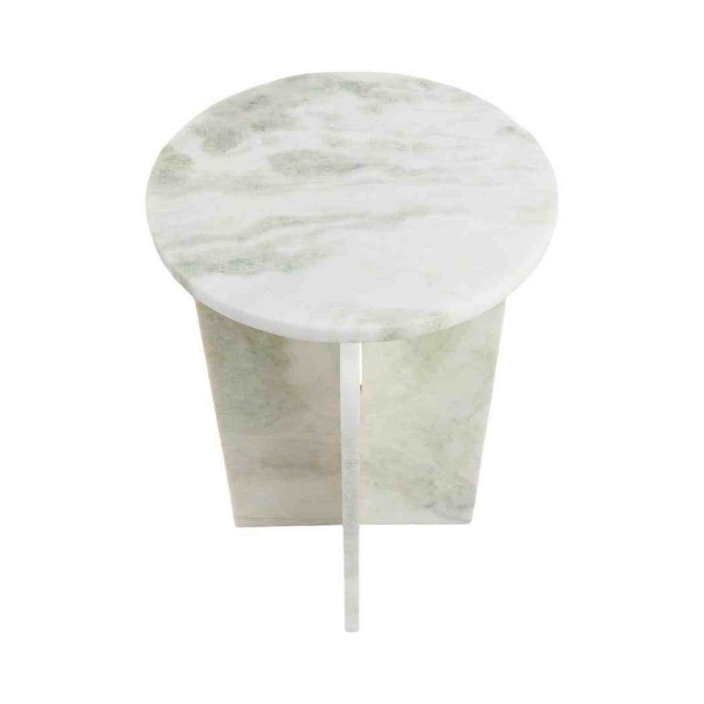 
                  
                    Light Green 20x13 in. Round Marble Accent Table for Chic Decor - Curated Home Decor
                  
                