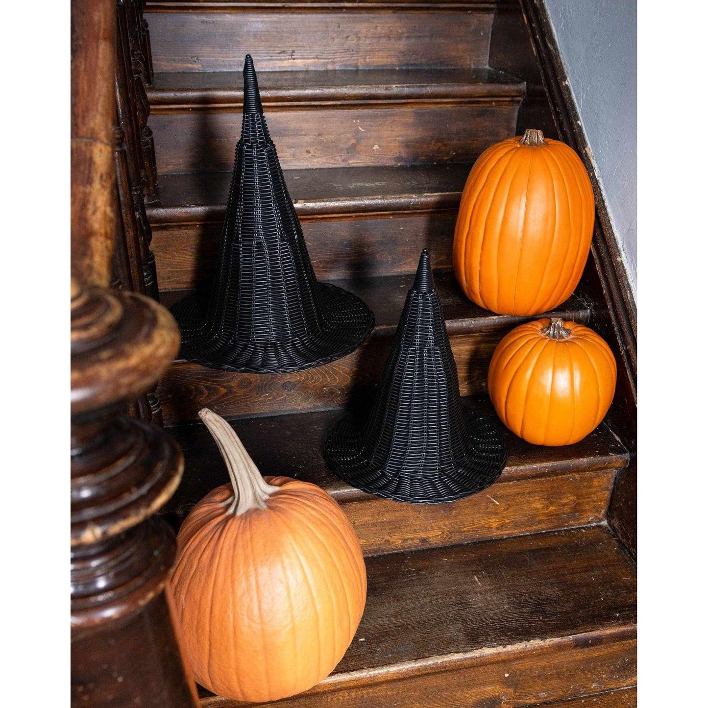 
                  
                    HAL1208 - Faux Wicker Witch Hat - 18" - Curated Home Decor
                  
                