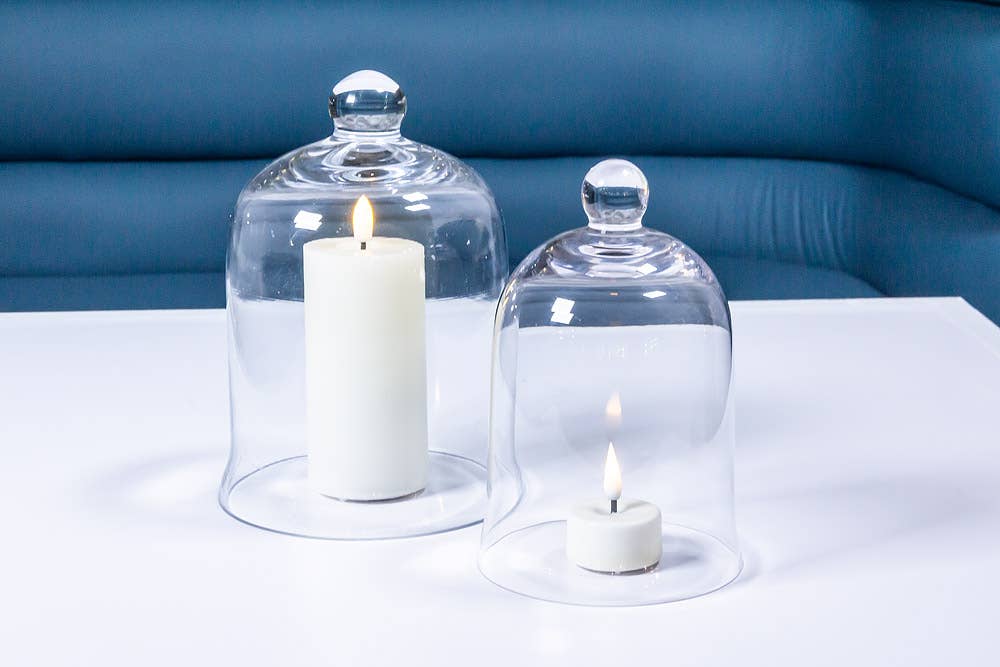 
                  
                    Clear glass bell-shaped cloche, 7 inch, photo 3
                  
                