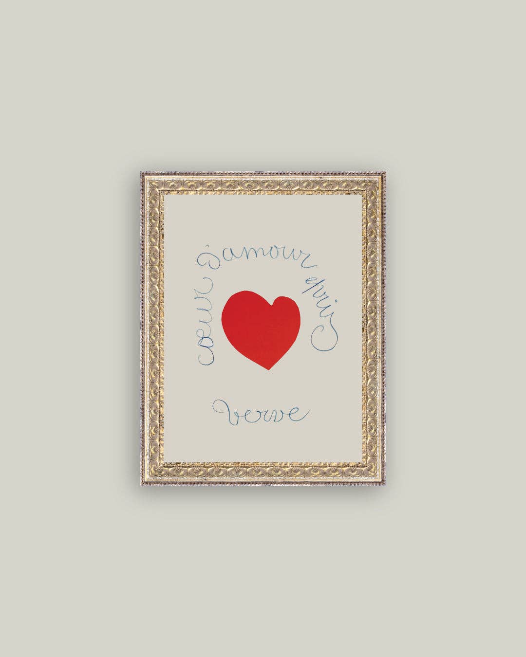 J'Amour Framed Antique Art