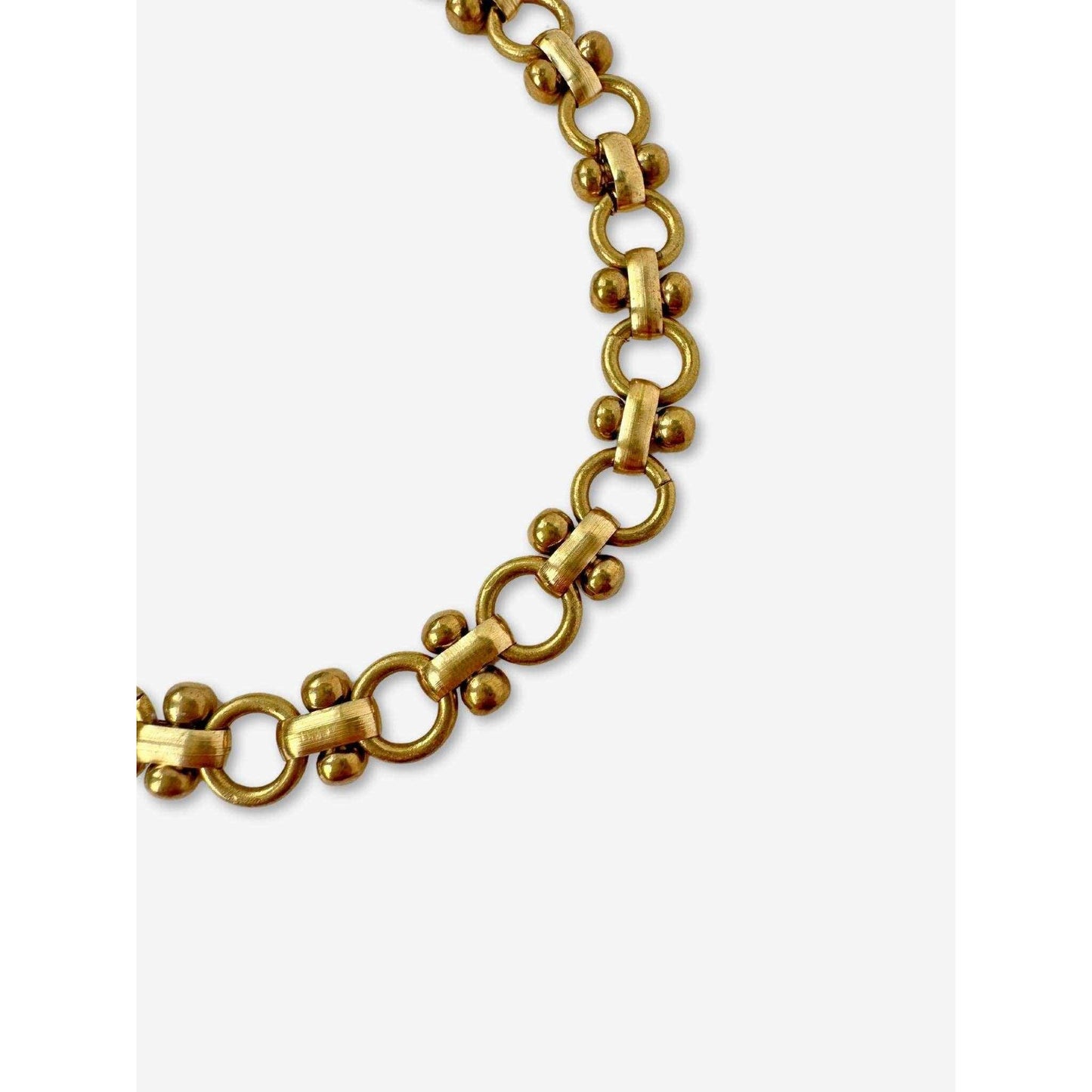 Blank raw brass specialty link bracelet chain with lobster claw clasp