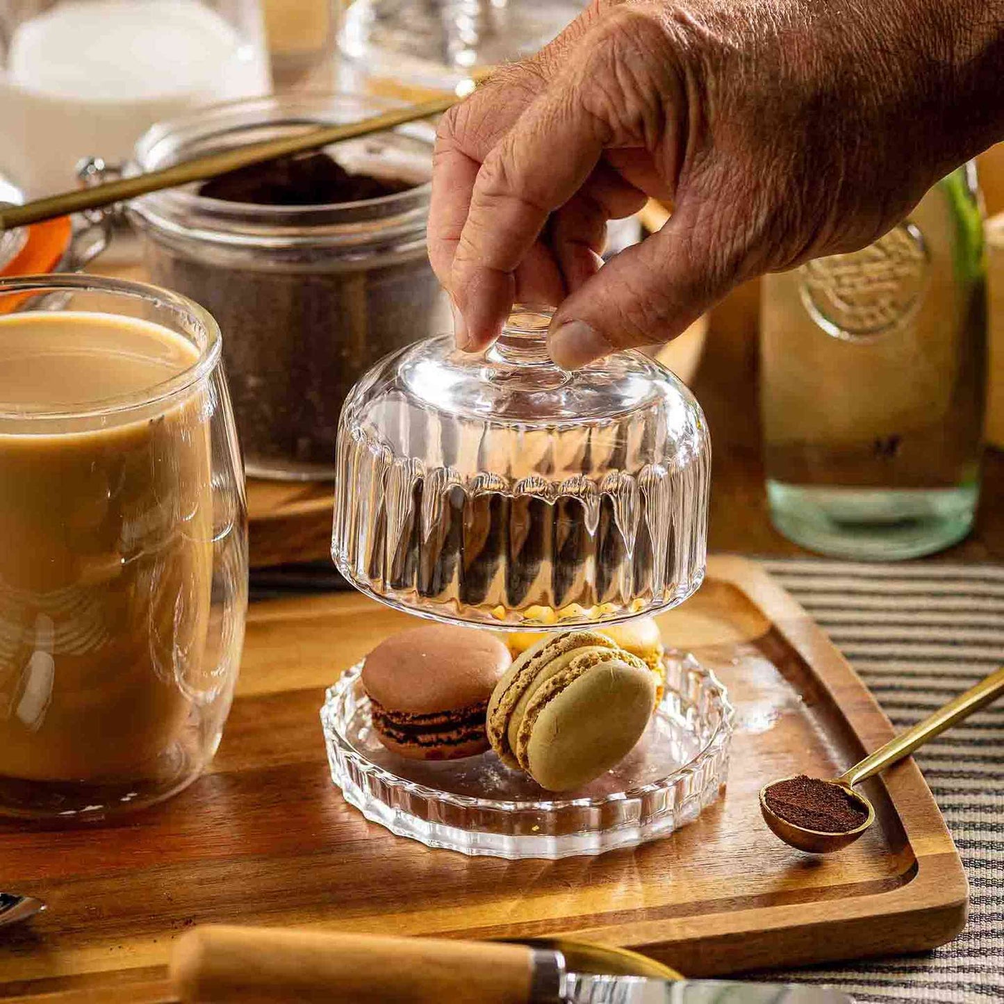 
                  
                    Glass Dessert Dish with Lid - Curated Home Decor
                  
                
