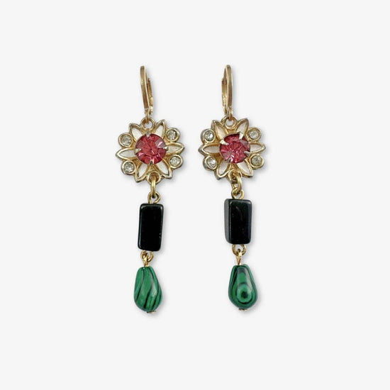 Refashioned Vintage Rhinestone Earrings