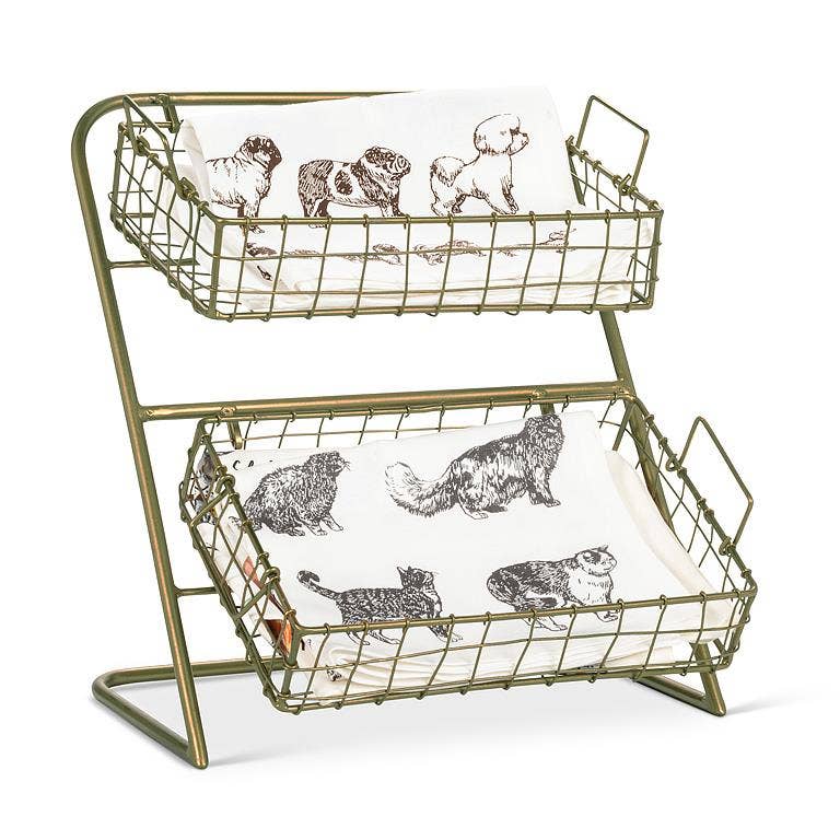 
                  
                    Metal storage stand with two trays, 14 inch, photo 3
                  
                