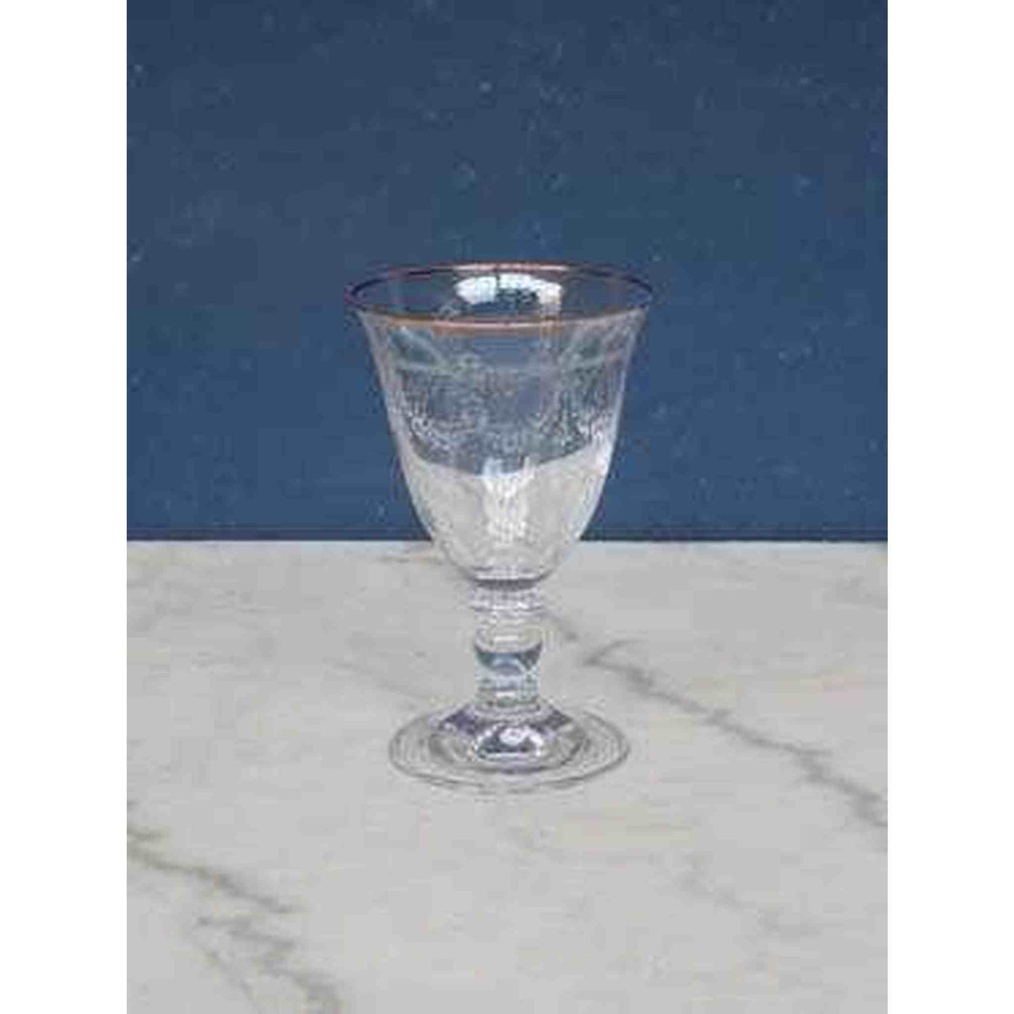 St Jacques Water Glass with hand-applied gold detail and artistic design from Chehoma USA collection