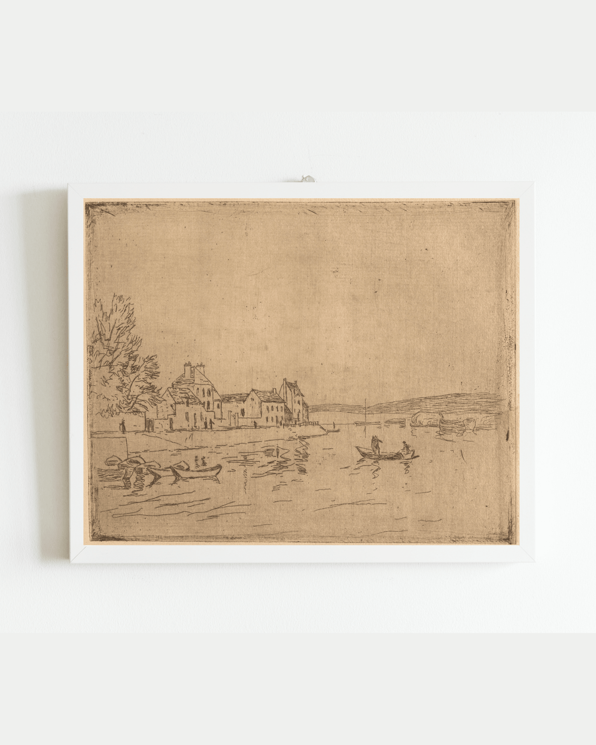 
                  
                    On the Banks of the Loing Antique Art Print: 5x7 - Curated Home Decor
                  
                