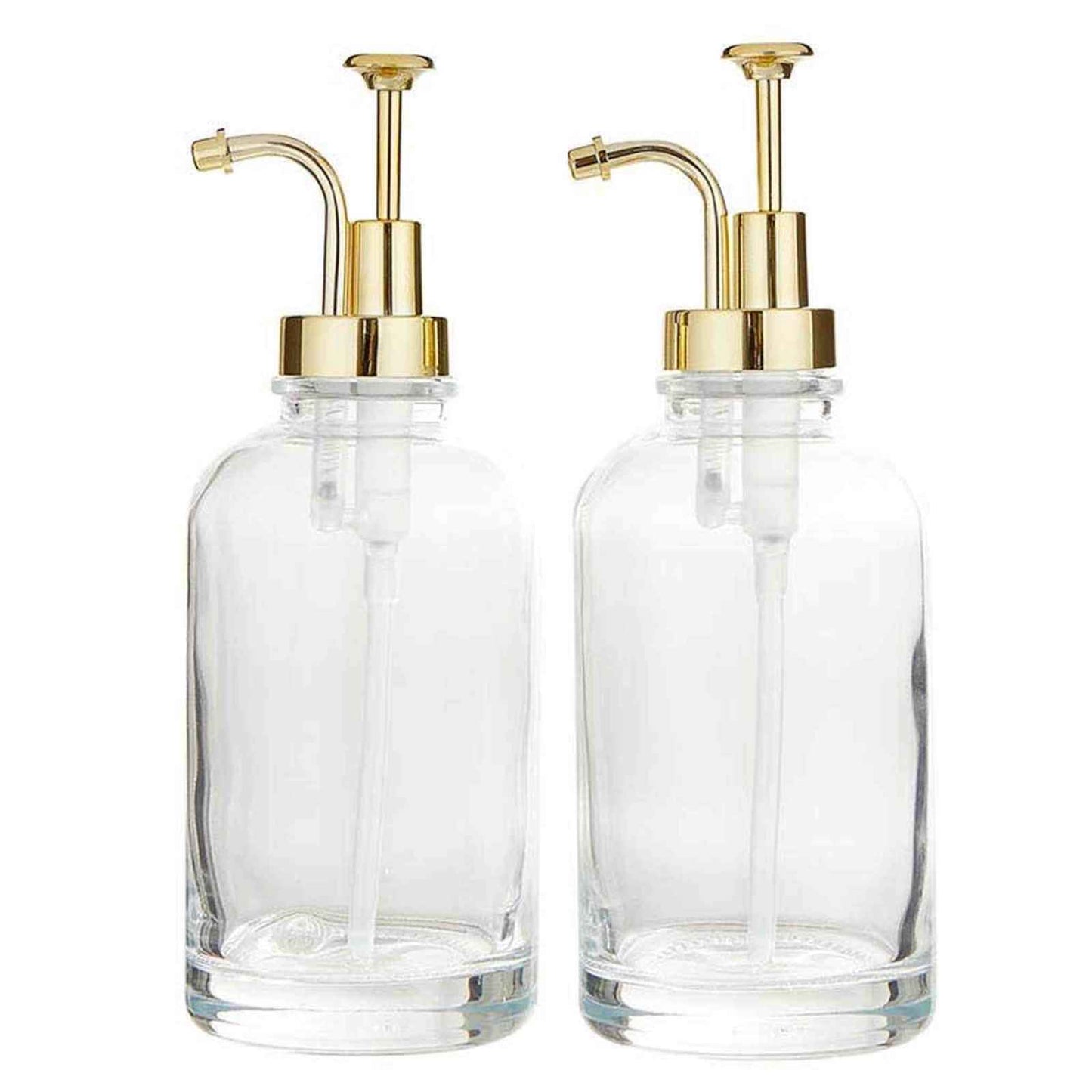 
                  
                    Glass with Gold Coffee Syrup Dispenser - Set of 2 - Curated Home Decor
                  
                
