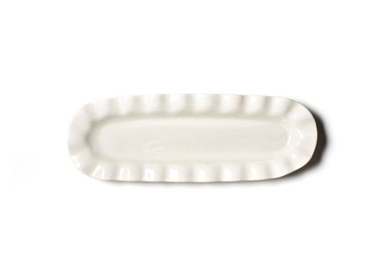 Signature White Ruffle Skinny Tray