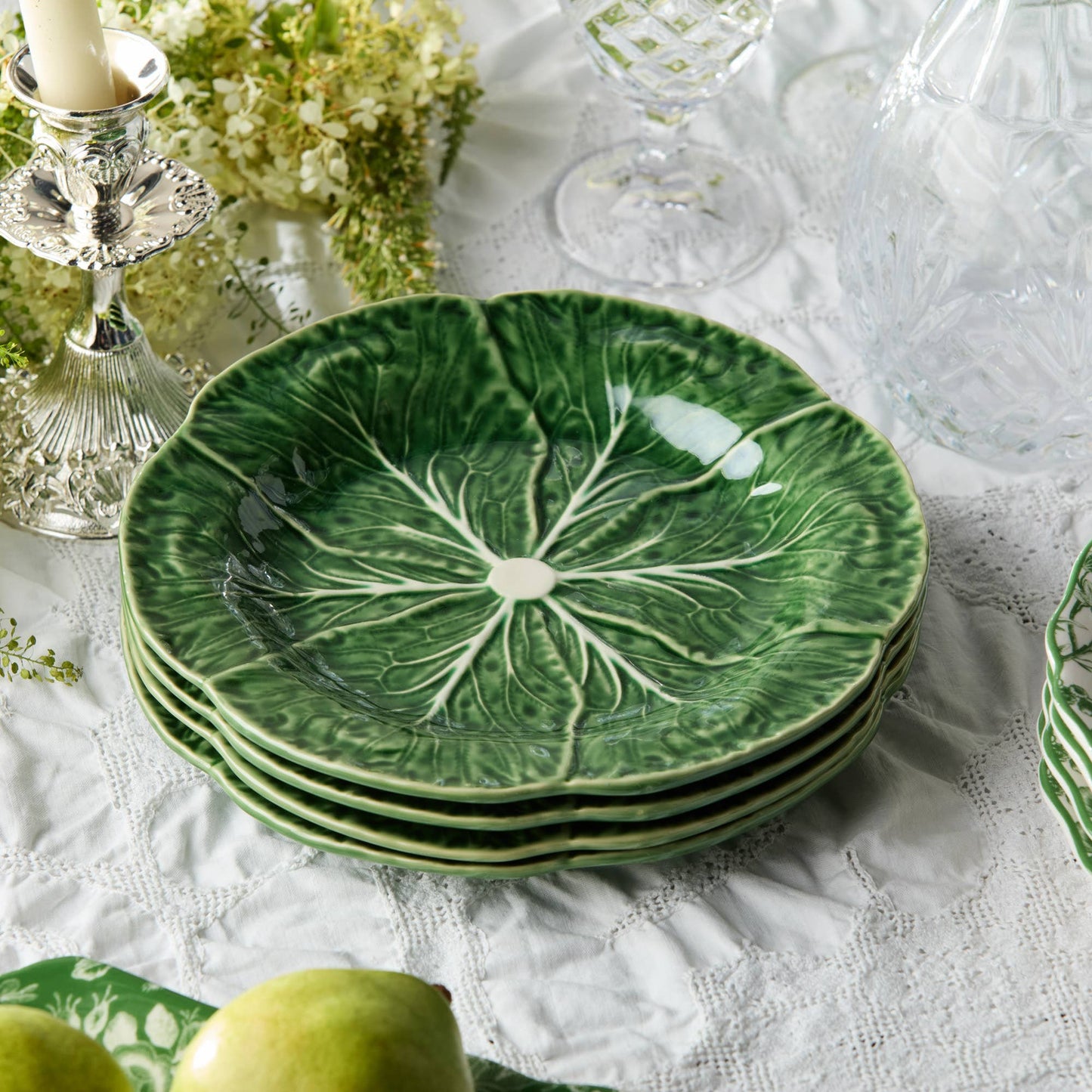 Le Jardin Cabbage 3 - D Salad Plate - Curated Home Decor