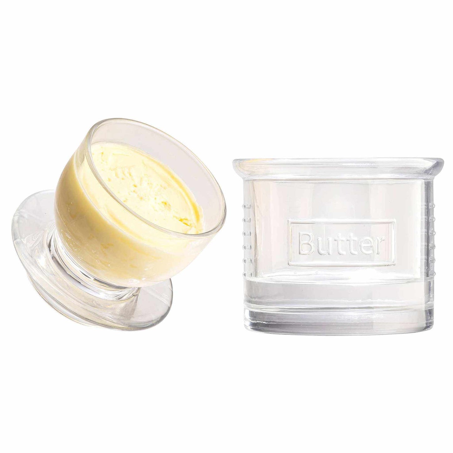 
                  
                    Glass French Butter Crock - Curated Home Decor
                  
                