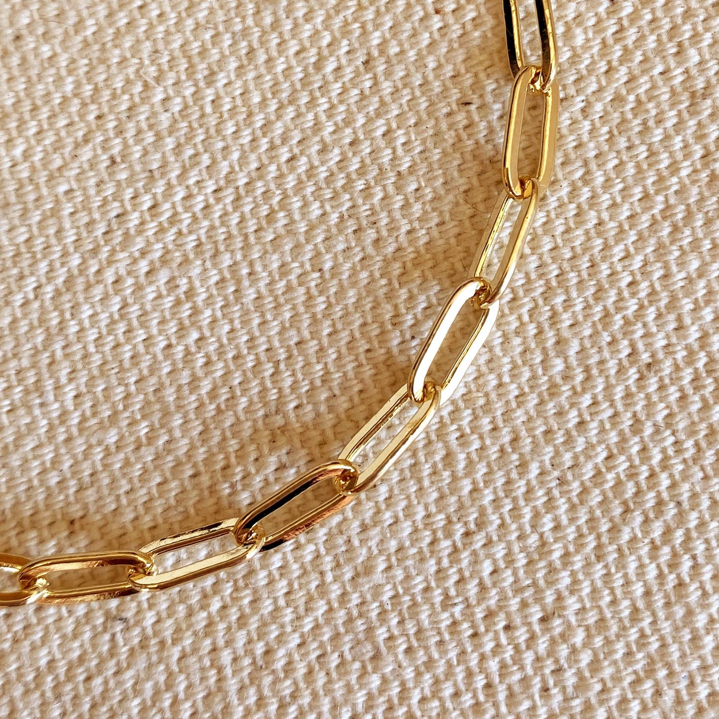 
                  
                    18k Gold Filled Short Link Paperclip Bracelet: 6 inches with extender - Curated Home Decor
                  
                