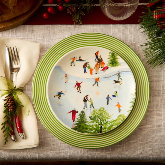 Caskata - Caskata X Felix Doolittle Winter Wonderland Plates, Set of 4 - Curated Home Decor