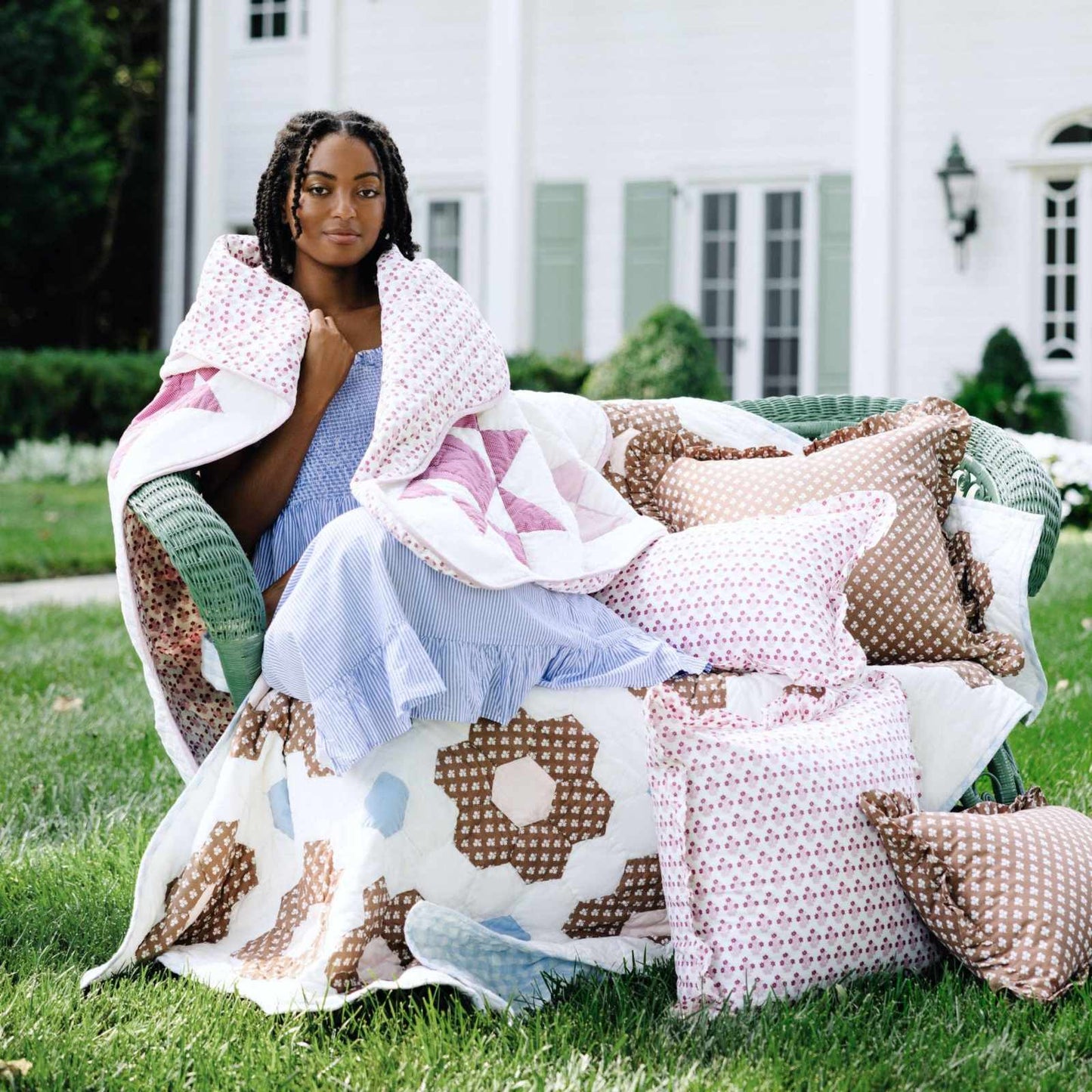 
                  
                    Constance Ruffled Lumbar Pillow - Curated Home Decor
                  
                