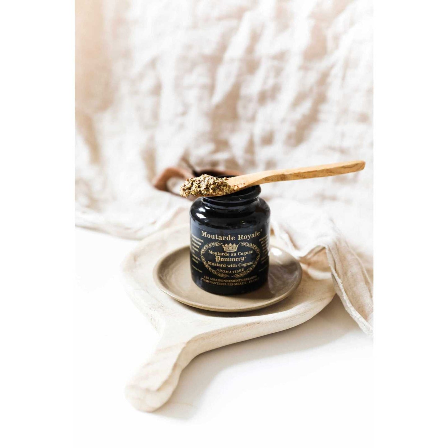 
                  
                    Pommery Cognac Mustard Stone Jar 8.8oz - Curated Home Decor
                  
                