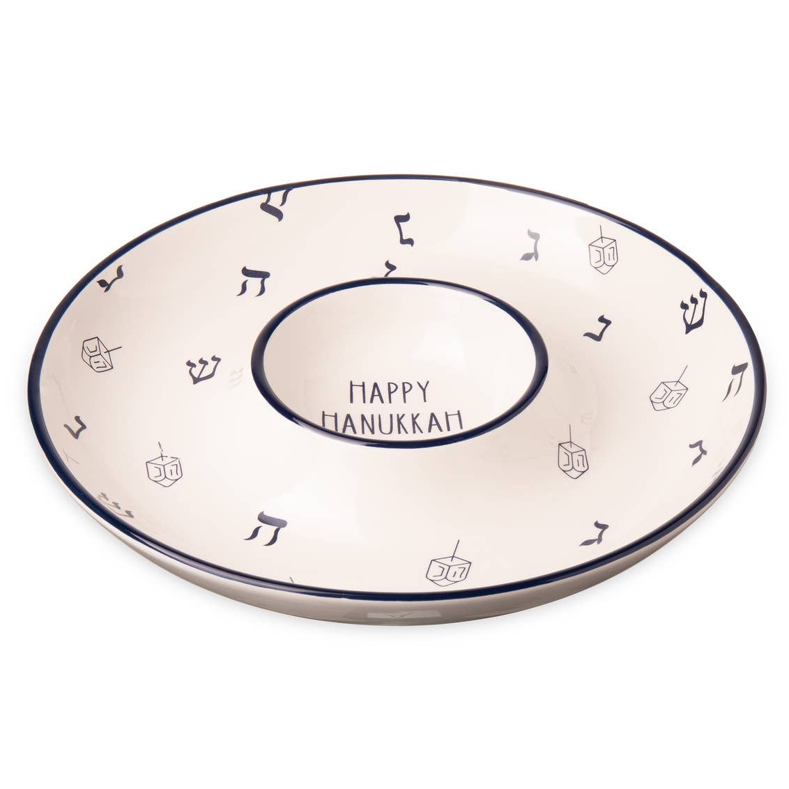 Godinger - Hanukkah Chip & Dip Tray - Curated Home Decor