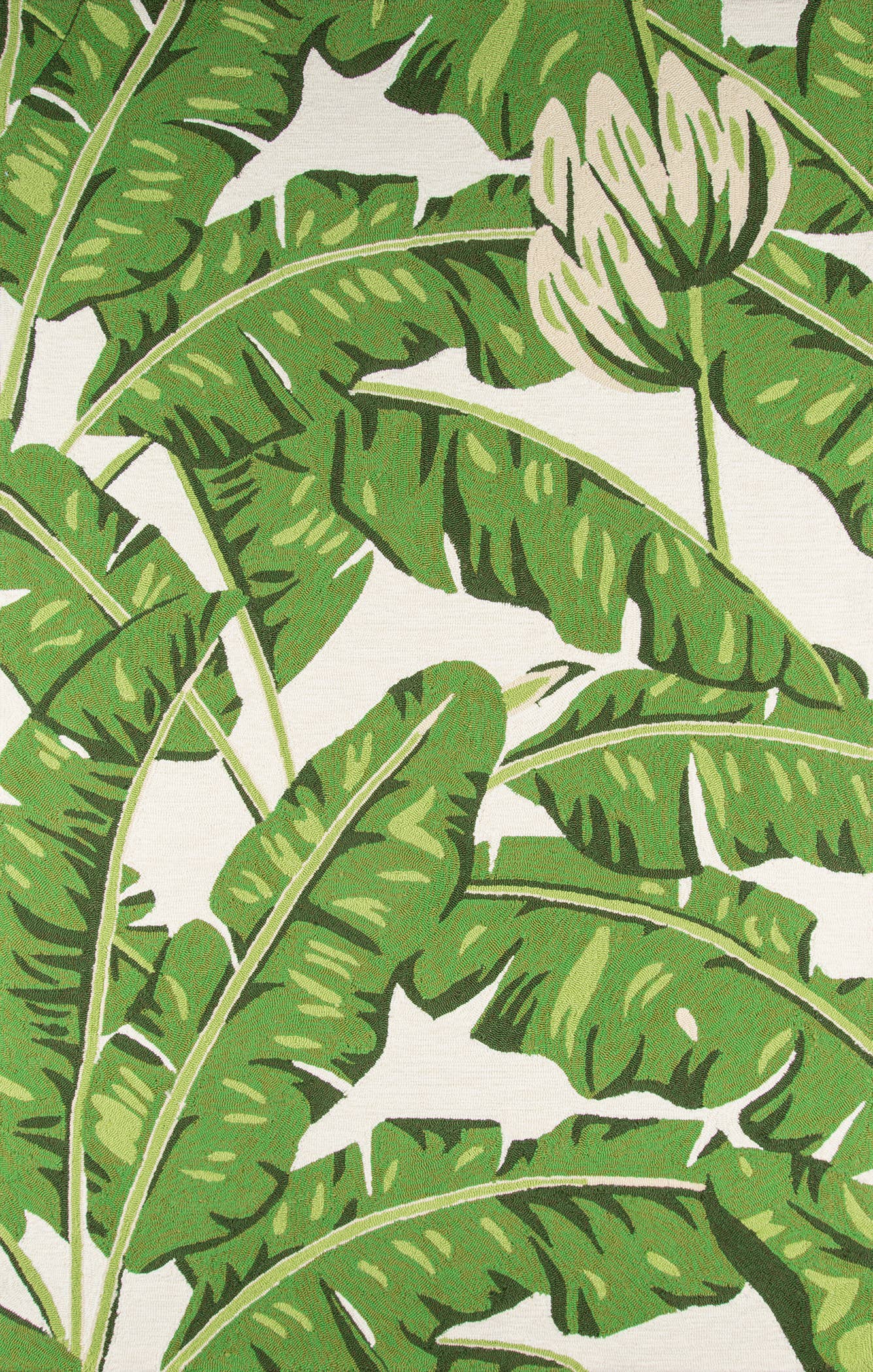 Momeni Veranda Green Leaves Indoor/Outdoor Area Rug – 5' × 8' - Curated Home Decor