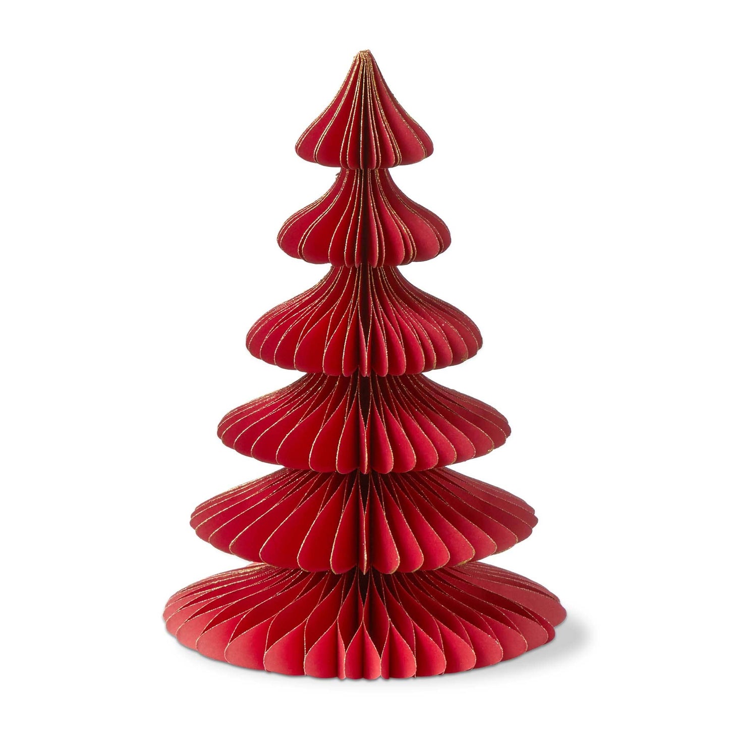 Christmas Glimmer Paper Tree Decor Small: Red / 100% paper / Dust clean - Curated Home Decor