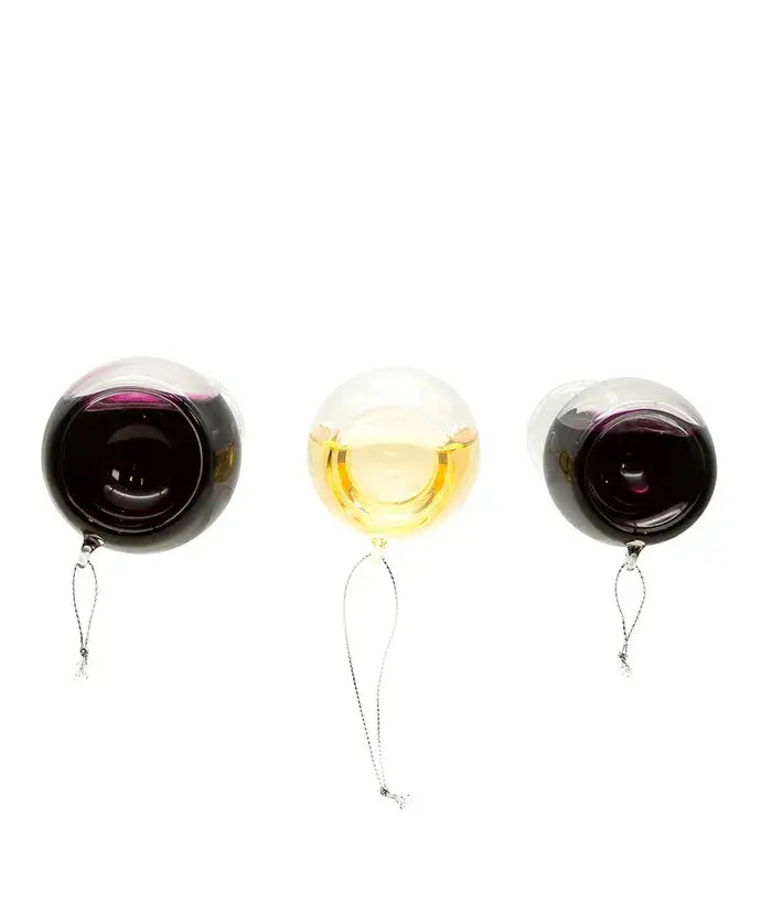 4"GLASS WINE GLASS ORNAMENT - Curated Home Decor