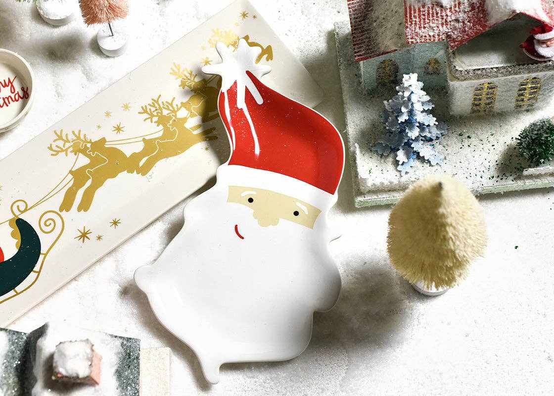 Vintage Santa Platter - Curated Home Decor