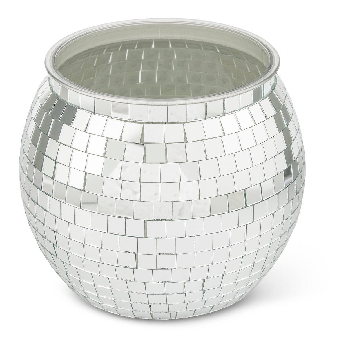 
                  
                    Mirrored Disco Ball Ice Bucket holding chilled bottles - Curated Home Decor
                  
                