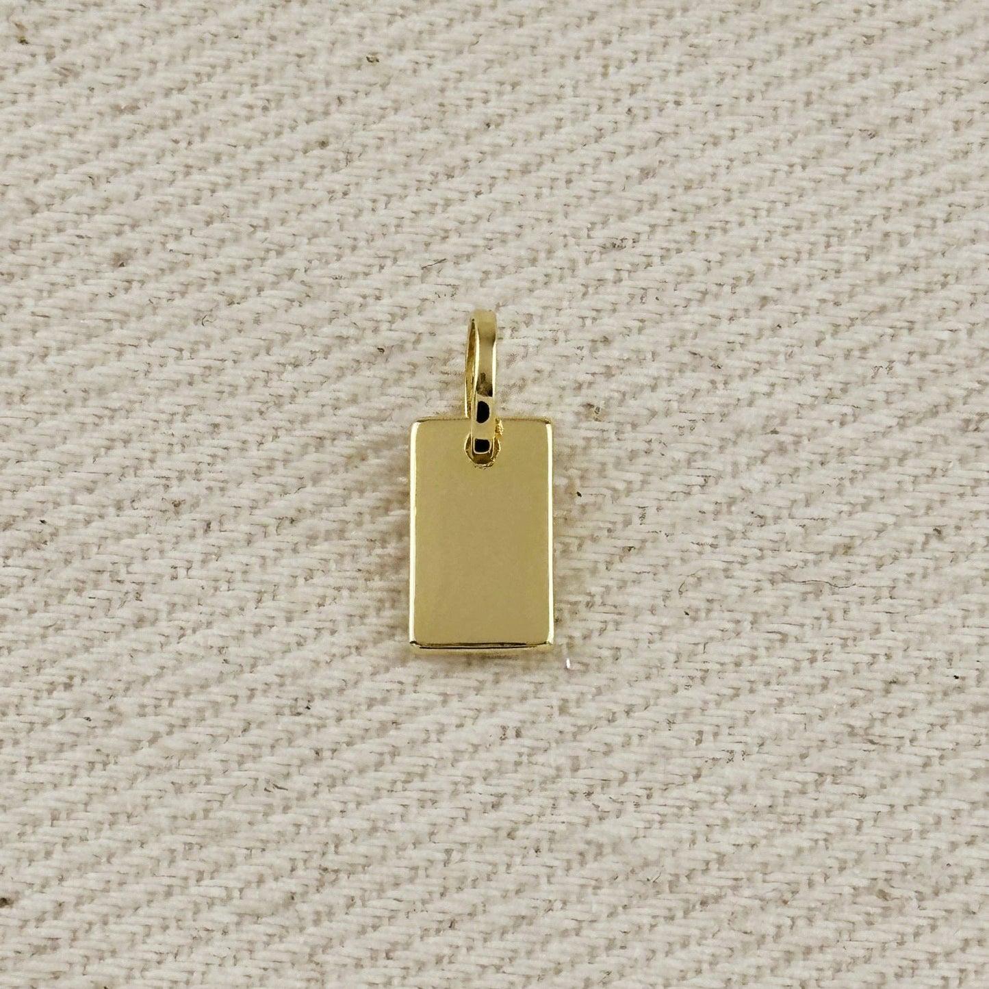 Engravable Plaque Charm 10.0mm x 6.0mm - Curated Home Decor