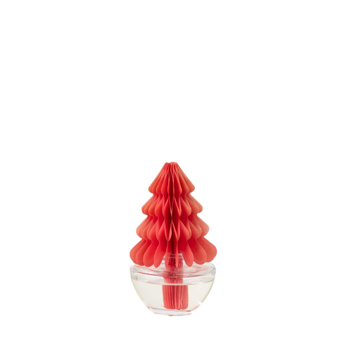 
                  
                    Christmas Tree Honeycomb Diffuser with pink paper tree and clear glass vase releasing Sweet Grace fragrance
                  
                