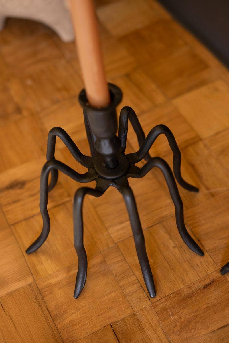 
                  
                    Iron Spider Taper Candle Holders, Set of 2 - Curated Home Decor
                  
                