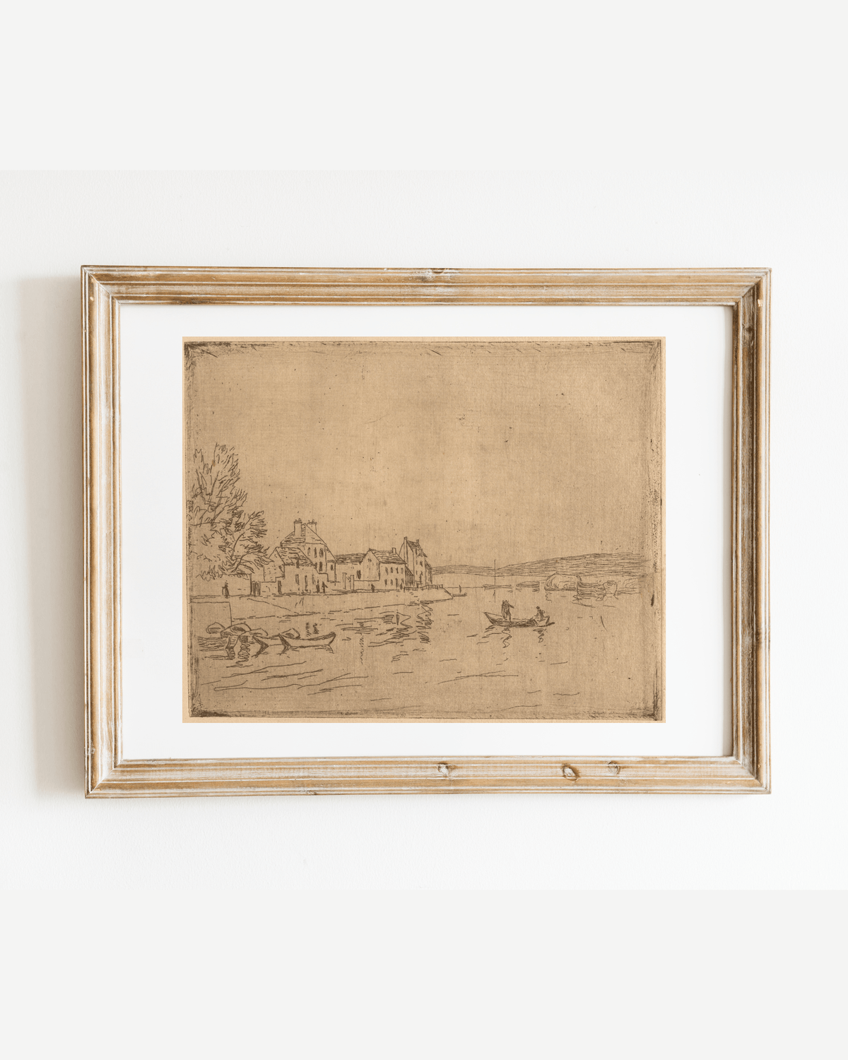 
                  
                    On the Banks of the Loing Antique Art Print: 5x7 - Curated Home Decor
                  
                