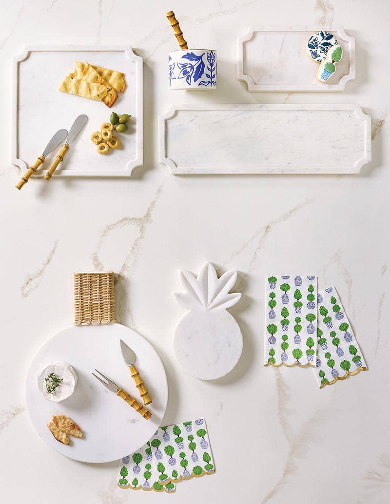 
                  
                    Square Beveled Marble Serving Board, 11 Inch - Curated Home Decor
                  
                