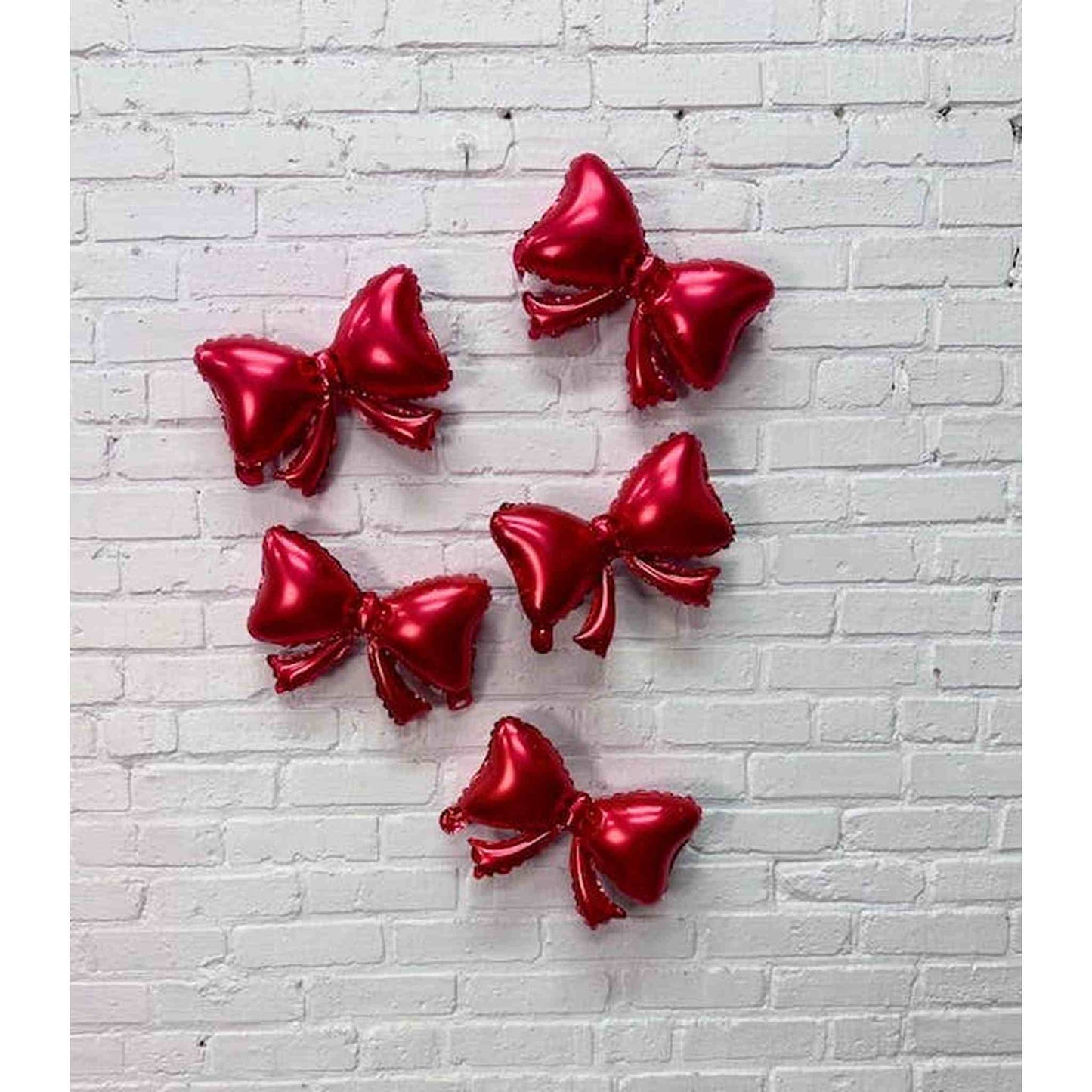 Mini Bows in Red 9" (AIR FILL) - Curated Home Decor