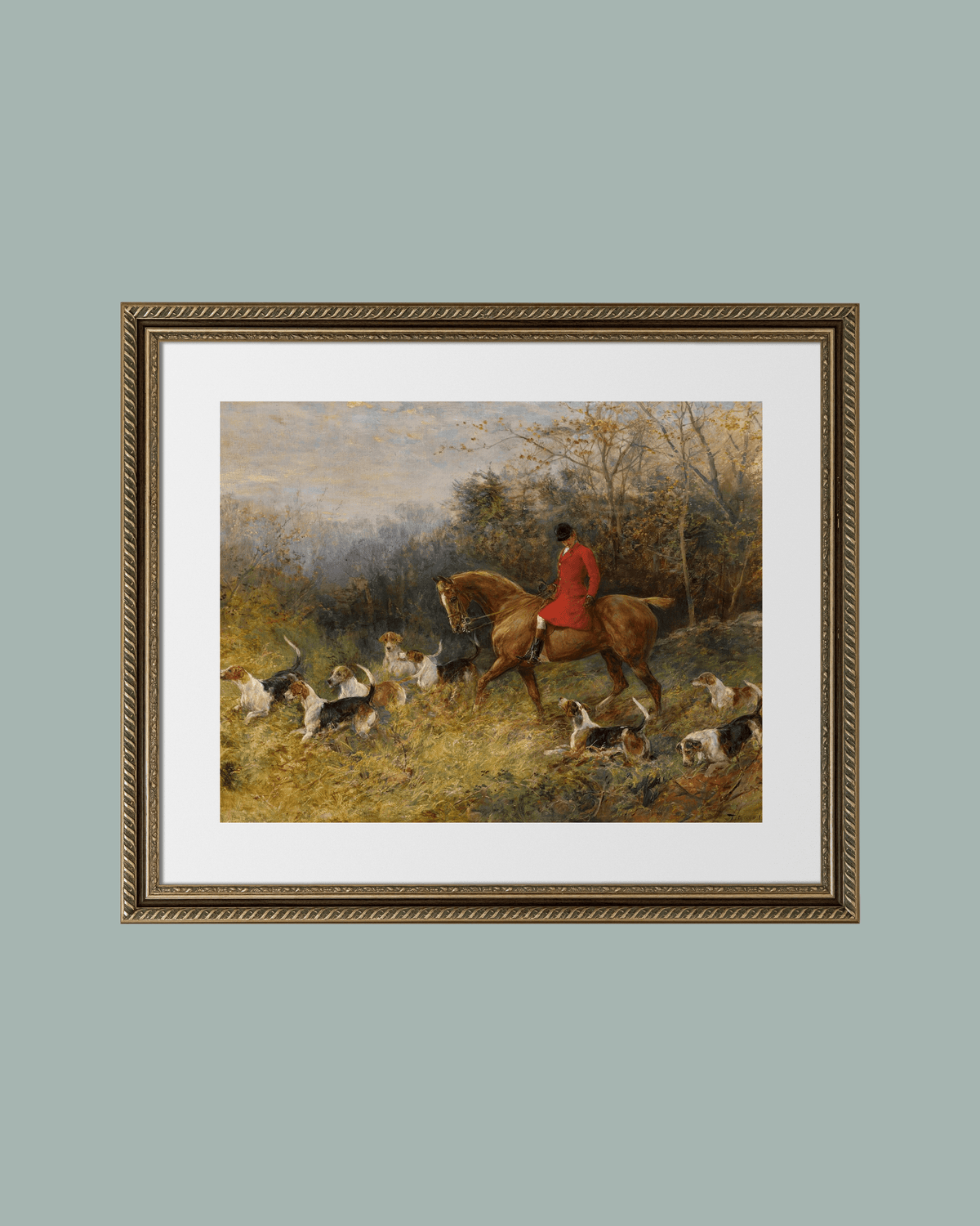 
                  
                    The Draw of the Hounds Antique Art Print: 8x10 - Curated Home Decor
                  
                