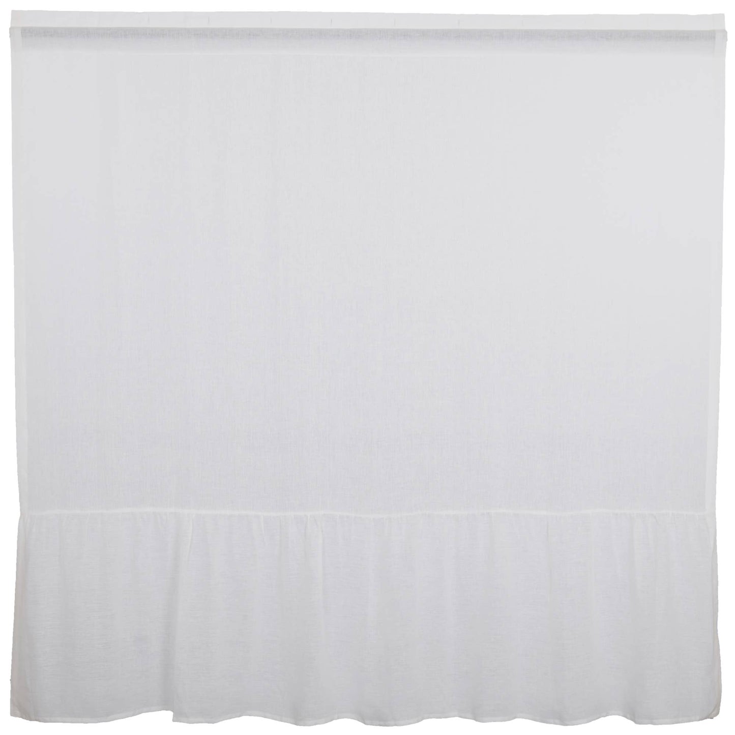 
                  
                    Provincial Linen White Ruffled Shower Curtain – 72"W x 72"L - Curated Home Decor
                  
                
