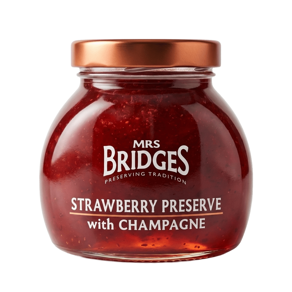 Mrs Bridges Strawberry Preserve with Champagne - Curated Home Decor