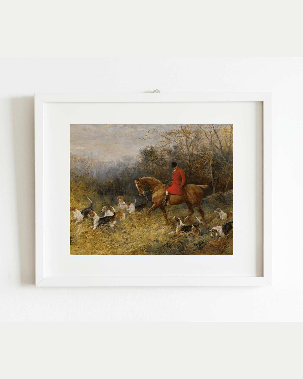 
                  
                    The Draw of the Hounds Antique Art Print: 8x10 - Curated Home Decor
                  
                