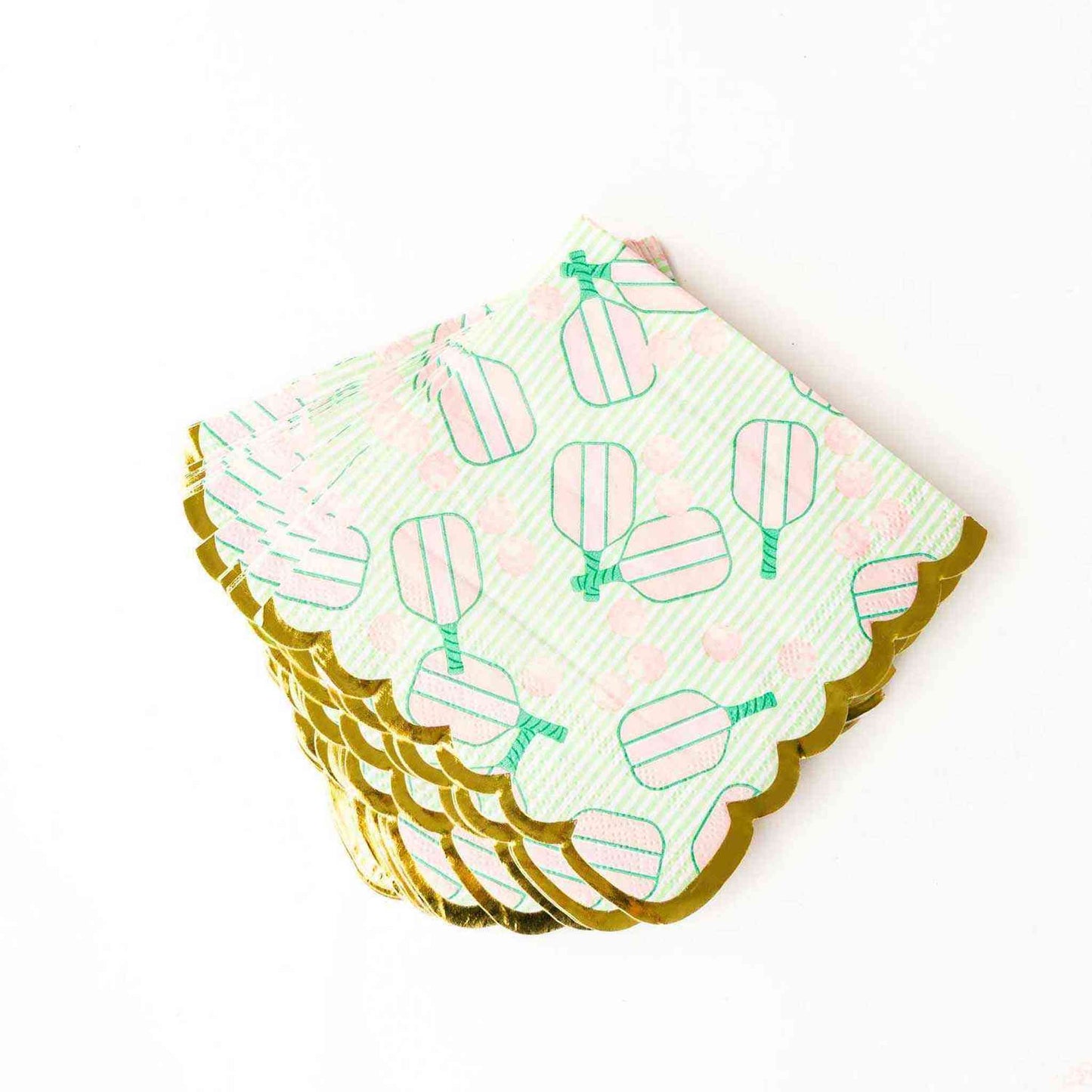 
                  
                    Pickleball Stripe Paper Beverage Napkin - Curated Home Decor
                  
                