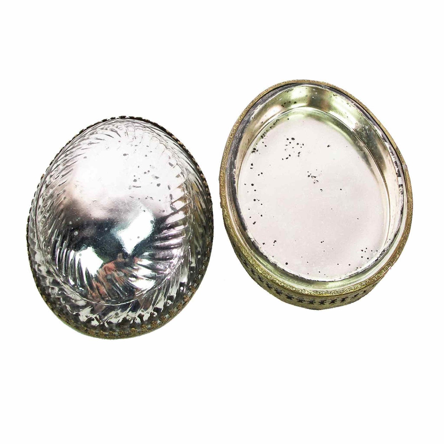 
                  
                    Antique Glass Egg Shaped Box - Curated Home Decor
                  
                
