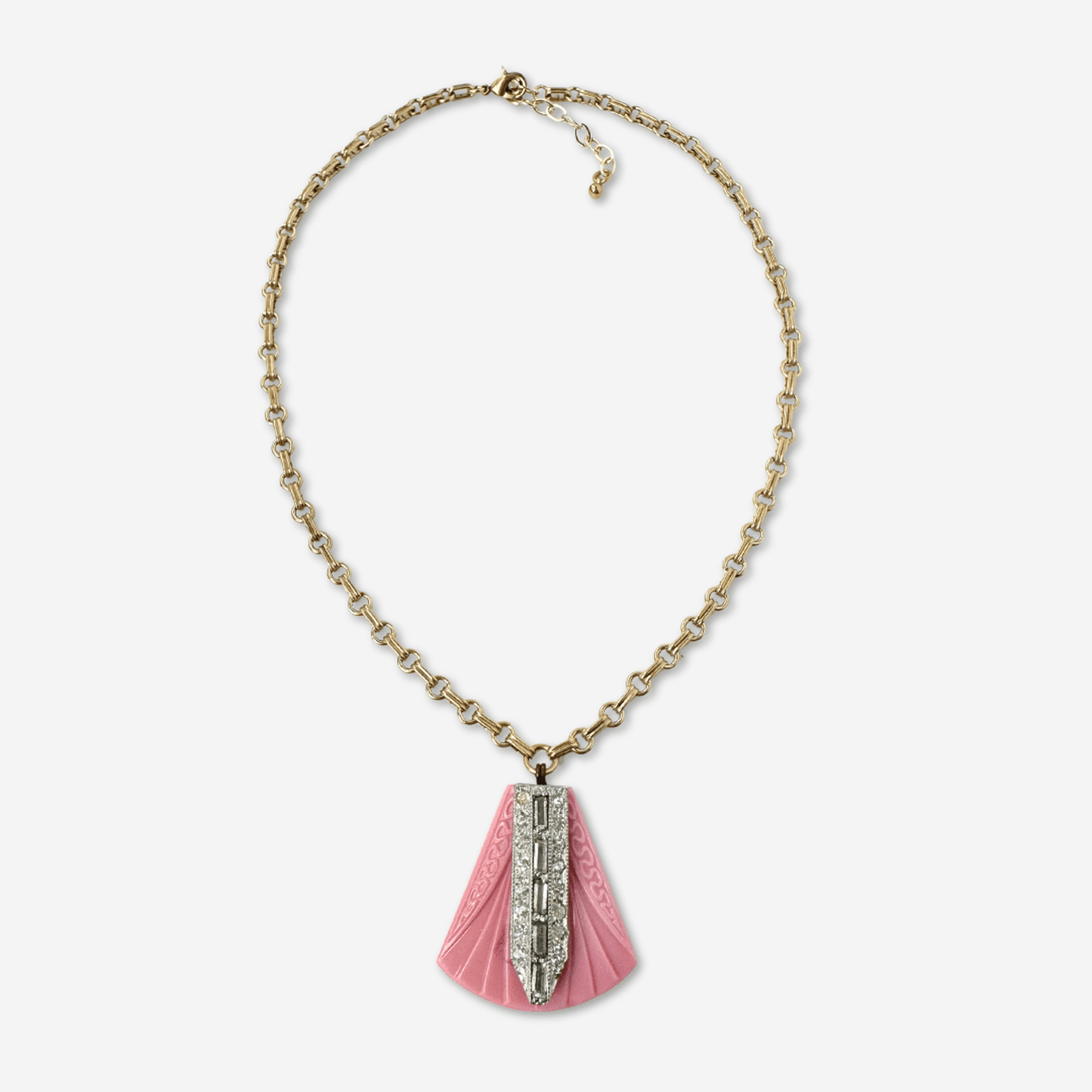 
                  
                    Refashioned Vintage Czech Glass and Rhinestone Pendant Necklace - Curated Home Decor
                  
                