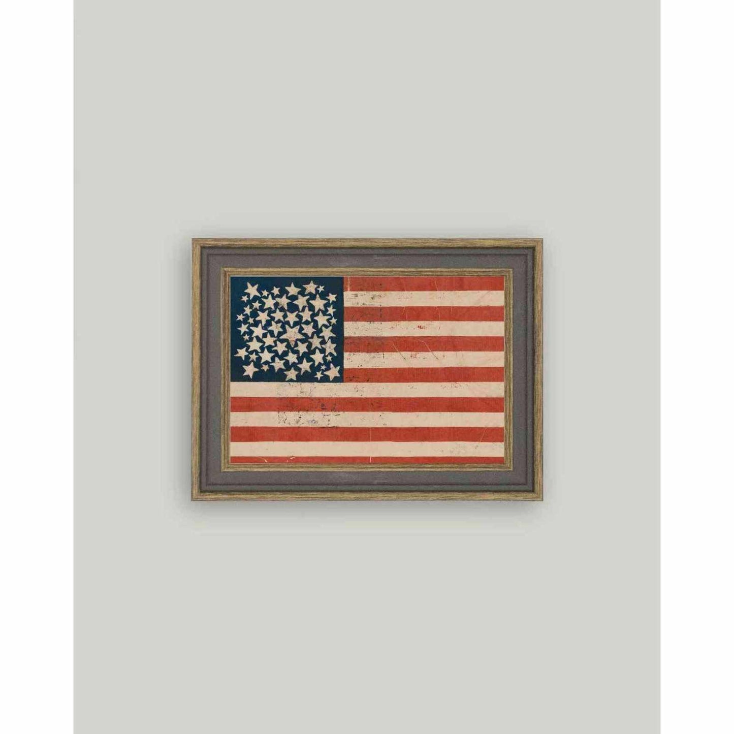 
                  
                    Rustic Flag Framed Antique Art: 6x4 - Curated Home Decor
                  
                