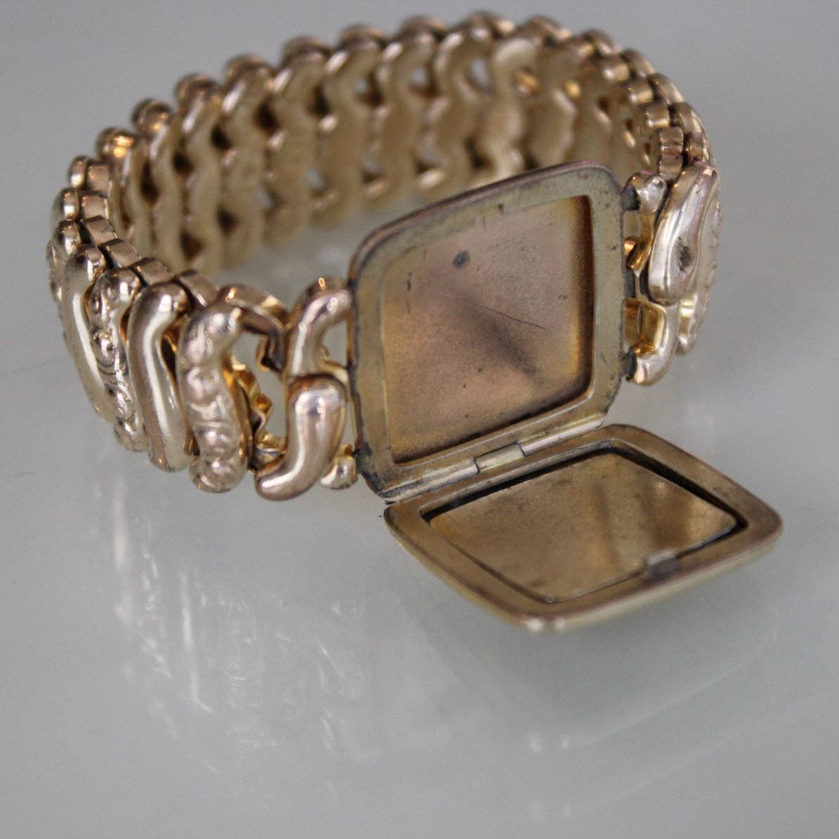 Antique Gold-Filled Sweetheart Expansion Bracelet - Curated Home Decor