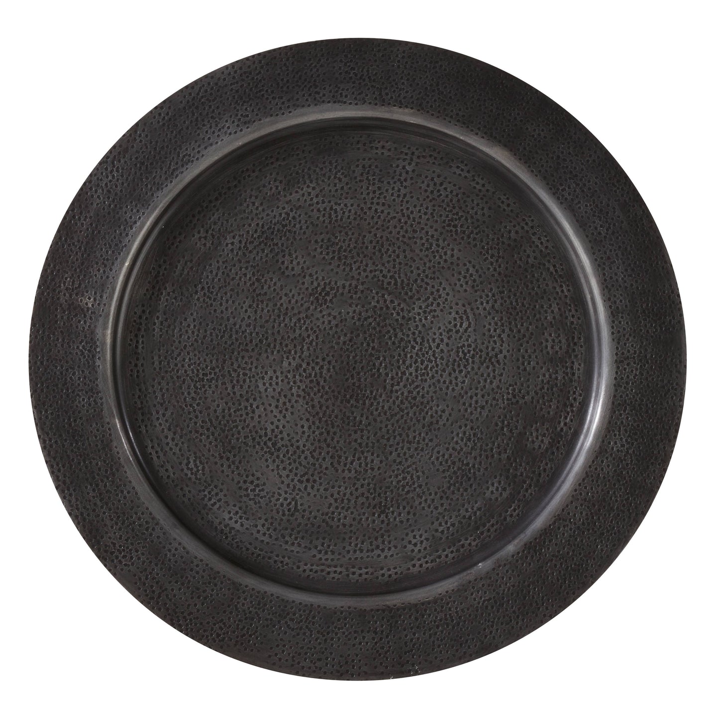 Hammered Charger: Graphite / 13" - Curated Home Decor