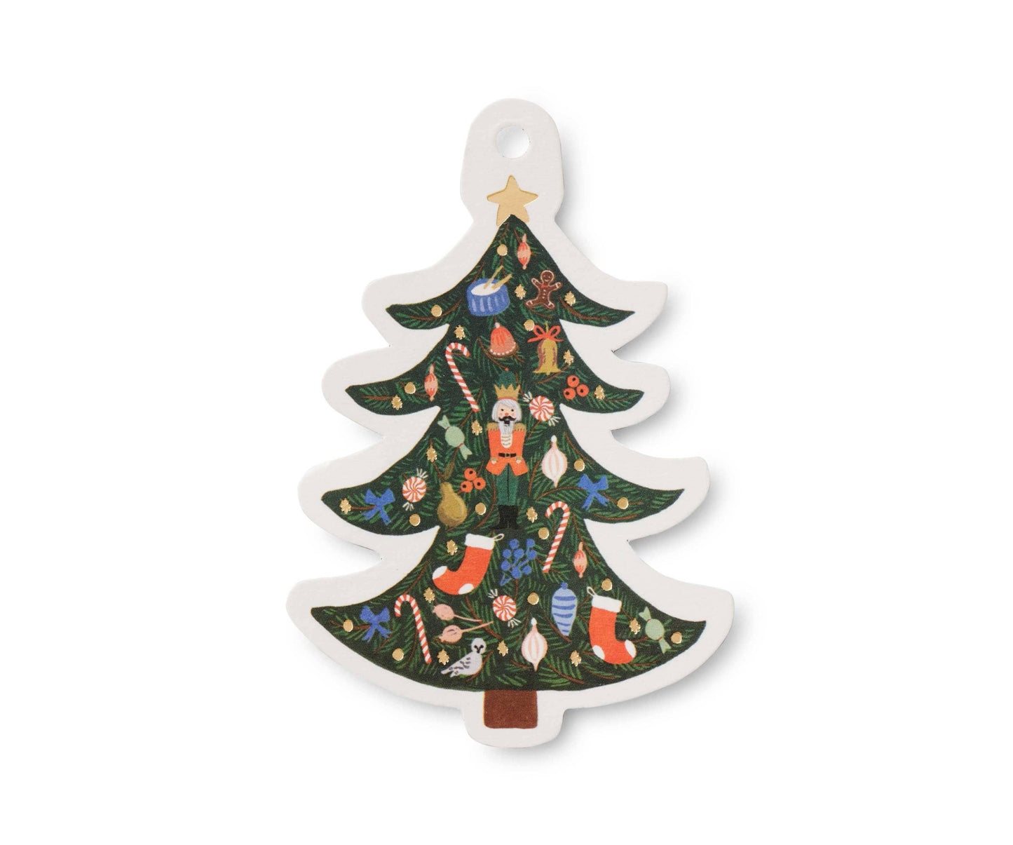 Pack of 8 Nutcracker Tree Gift Tags - Curated Home Decor