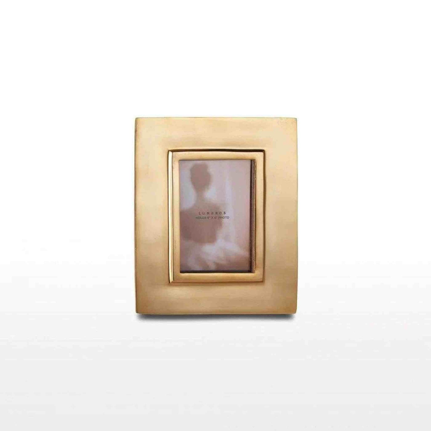 Elegant Linea Frame Gold aluminum picture frame with wide profile and handcrafted finish