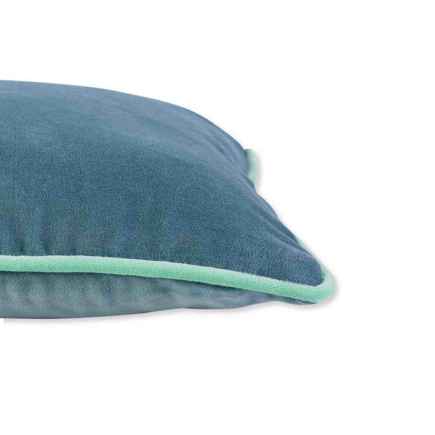 
                  
                    Charliss Velvet Lumbar Pillow - Aqua + Mint - Curated Home Decor
                  
                
