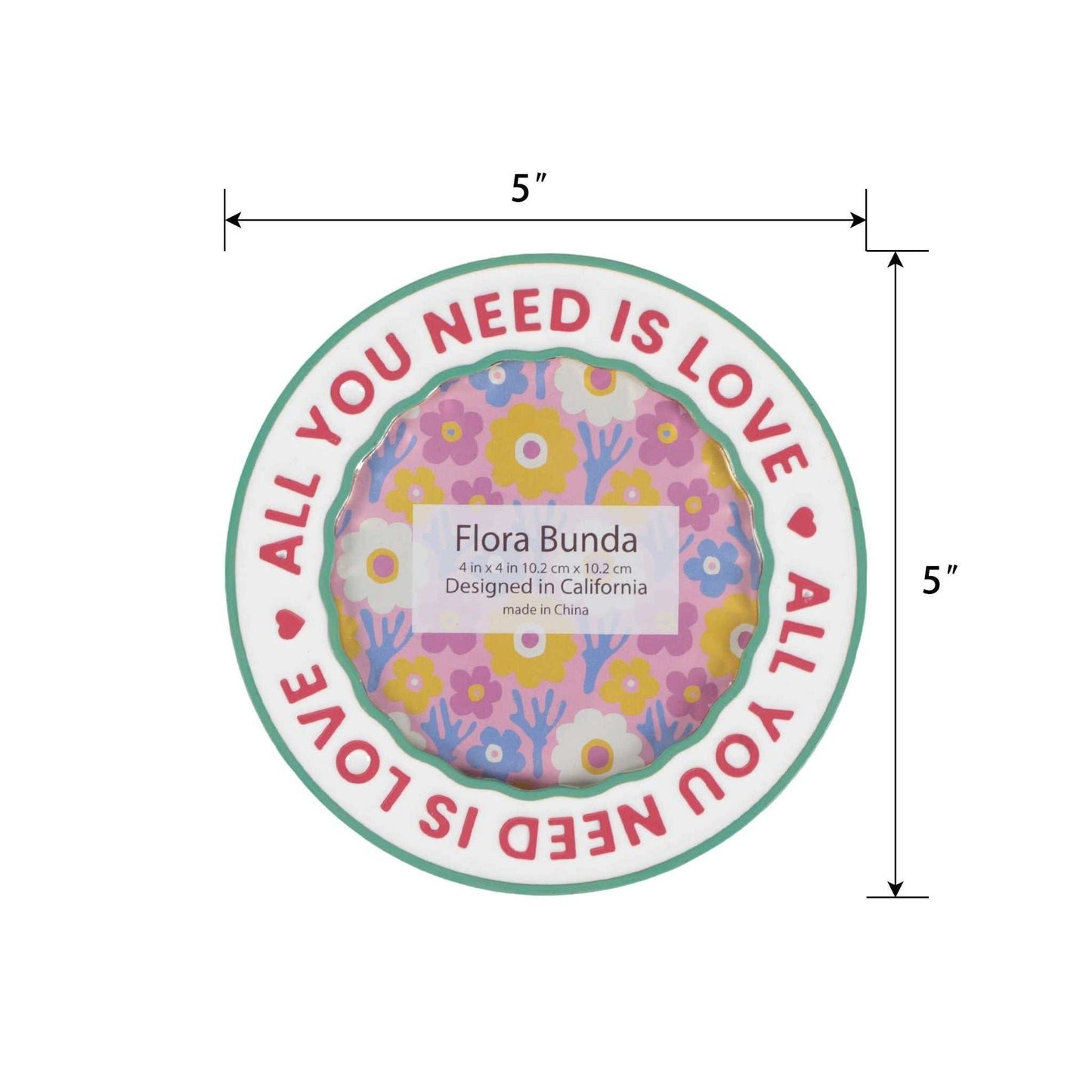 
                  
                    "All you need is love" Metal Frame - Curated Home Decor
                  
                