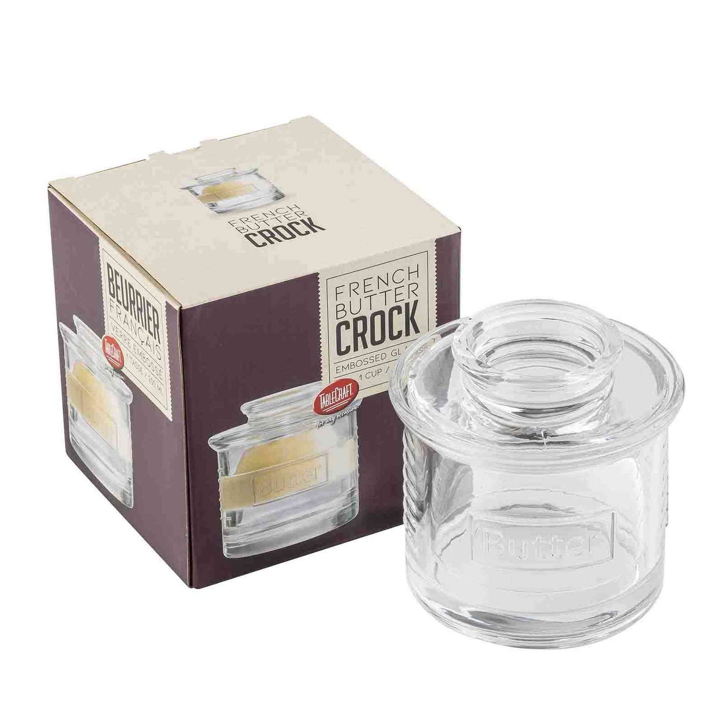
                  
                    Glass French Butter Crock - Curated Home Decor
                  
                