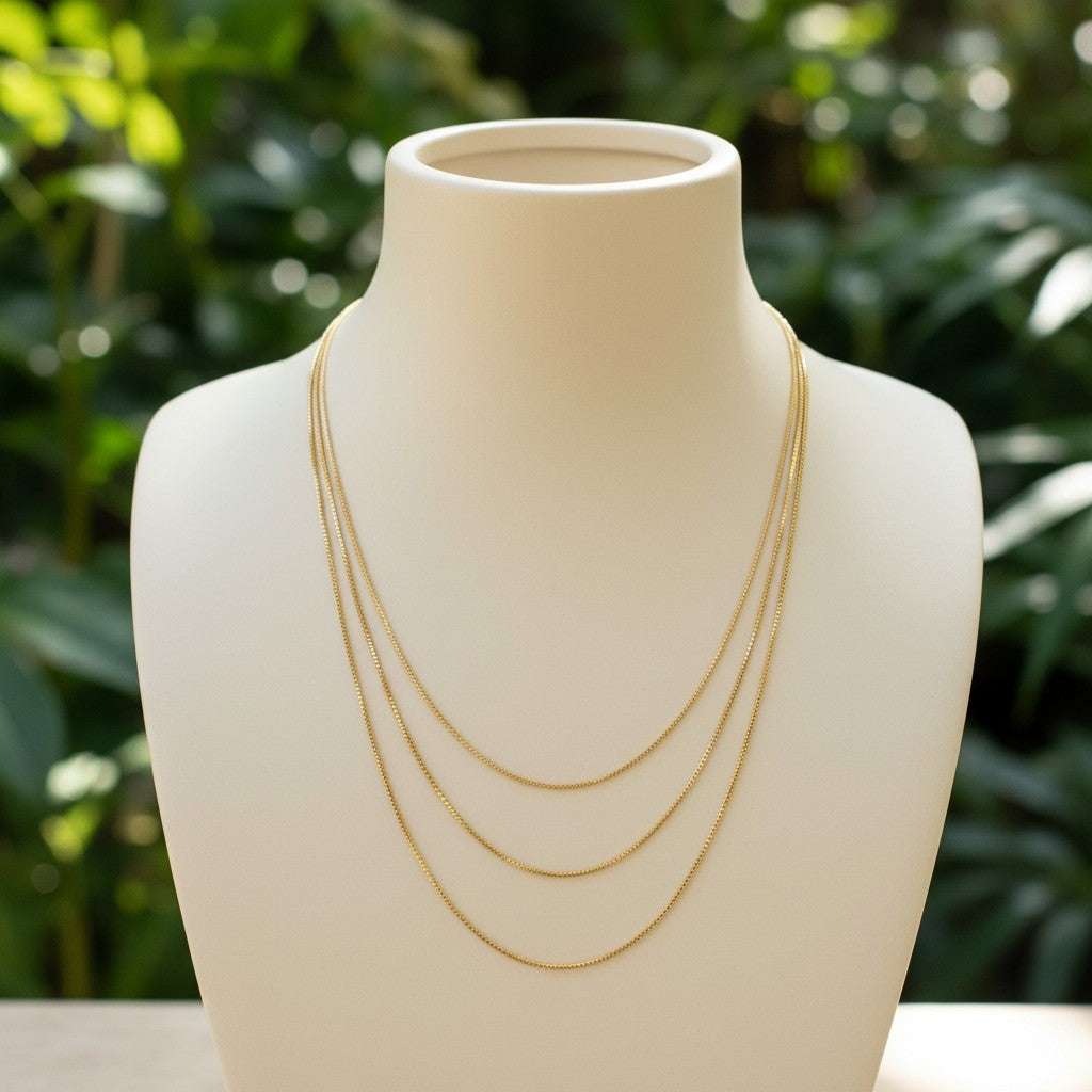 18k Gold Filled Dainty Chain Necklace - Curated Home Decor
