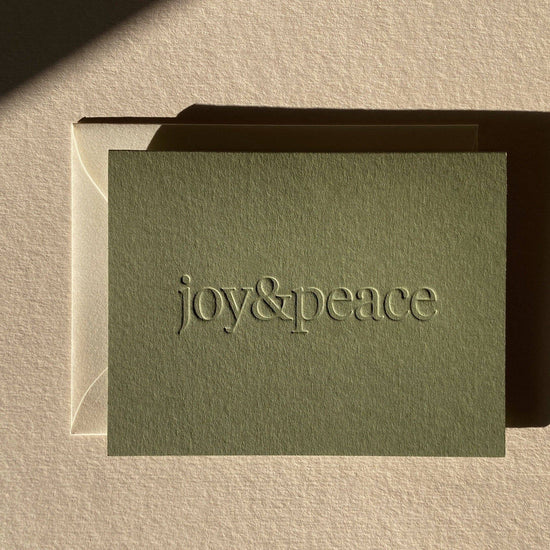 Joy & Peace No. 01: Olive / Single Card