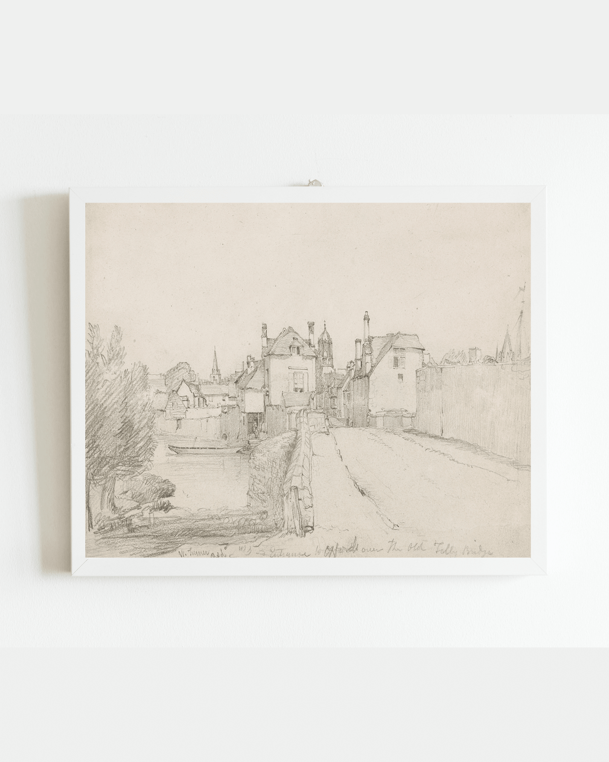 
                  
                    Oxford Bridge Sketch Antique Art Print: 5x7 - Curated Home Decor
                  
                